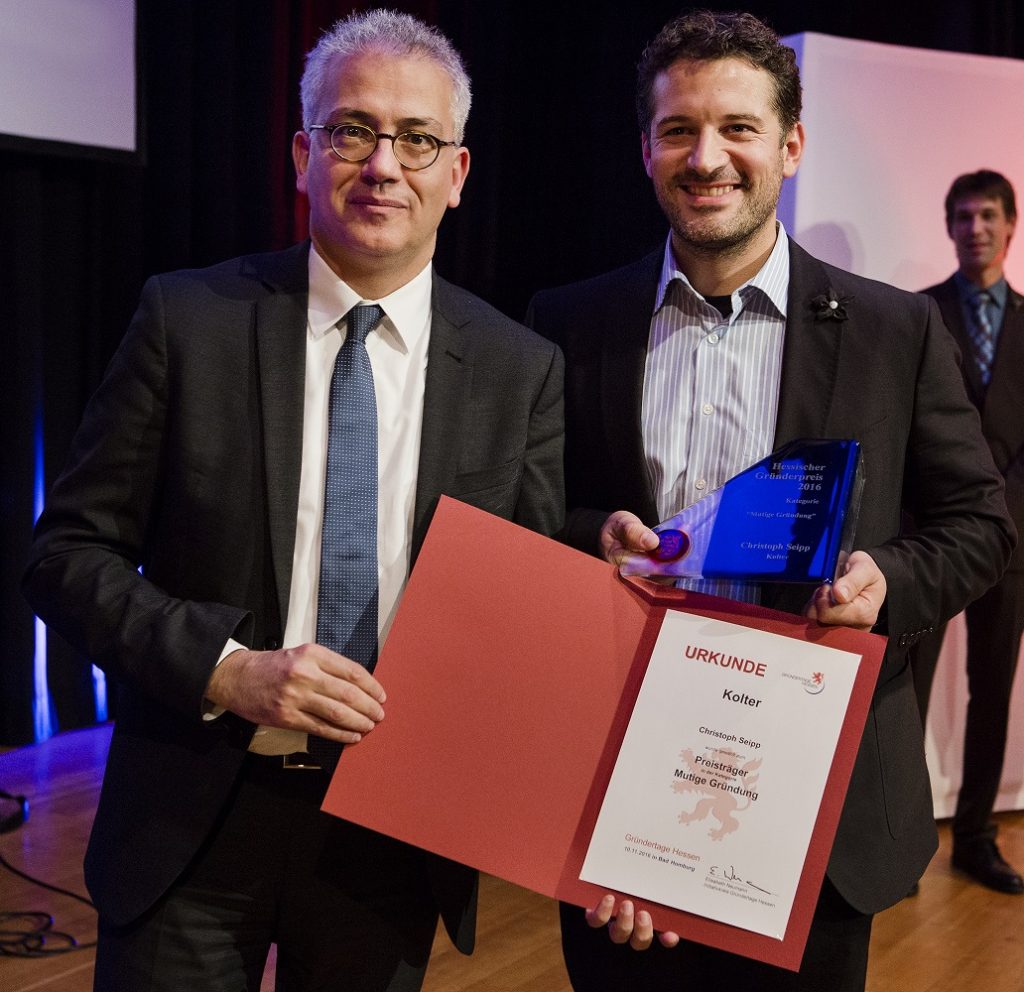 Christoph Seipp Kolter Hessischer Gründerpreis 2016