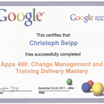 Google Apps Change Management and Training Delivery Mastery